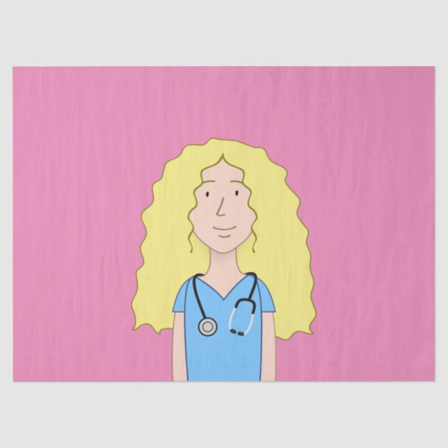 Blonde Nurse Seidenpapier (Vorderseite)