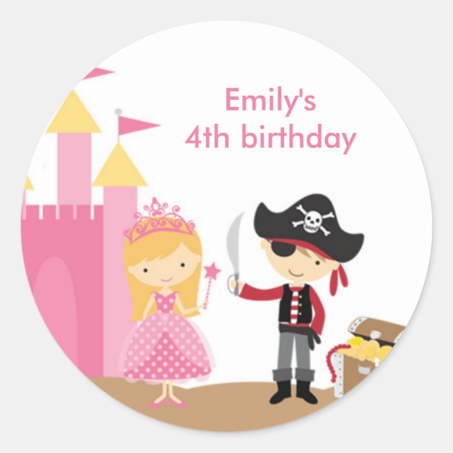 Blonde Princess et Stickers Pirate (Devant)