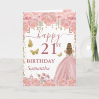 Blonde Princess Rose Gold Dress Birthday