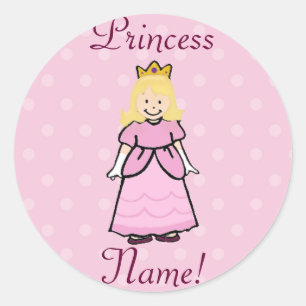 Blonde Prinzessin Stickers