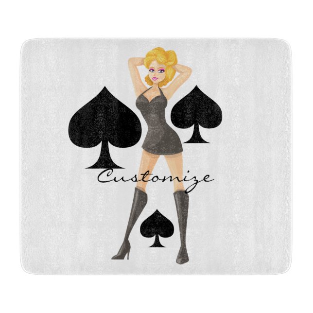 Blonde Queen Thunder_Cove Schneidebrett (Vorderseite)