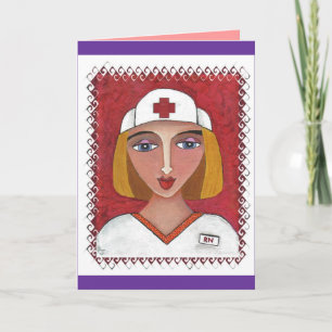 Blonde RN - vielen Dank für die Krankenschwestern Dankeskarte