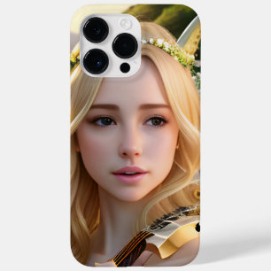 Blonde Schöne Maus spielen Harfe Case-Mate iPhone 14 Pro Max Hülle