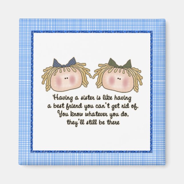 Blonde Sisters Magnet (Vorne)