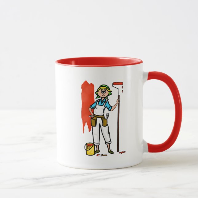Blonde Tasse für Malernamen (Rechts)