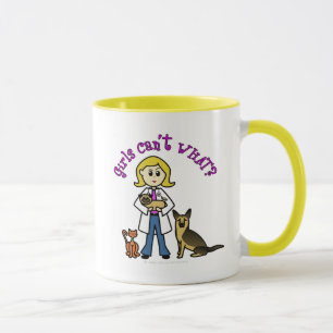 Blonde Veterinärmedizinerin Tasse