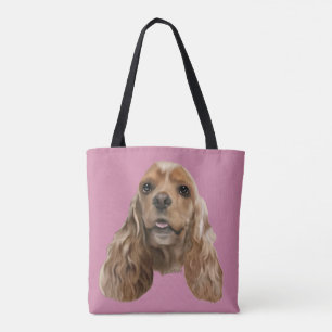 Blonder Cocker Spaniel Hund Tasche