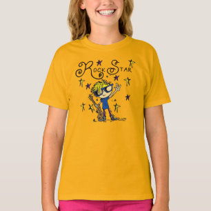 Blonder Jungen-Rockstar T-Shirt