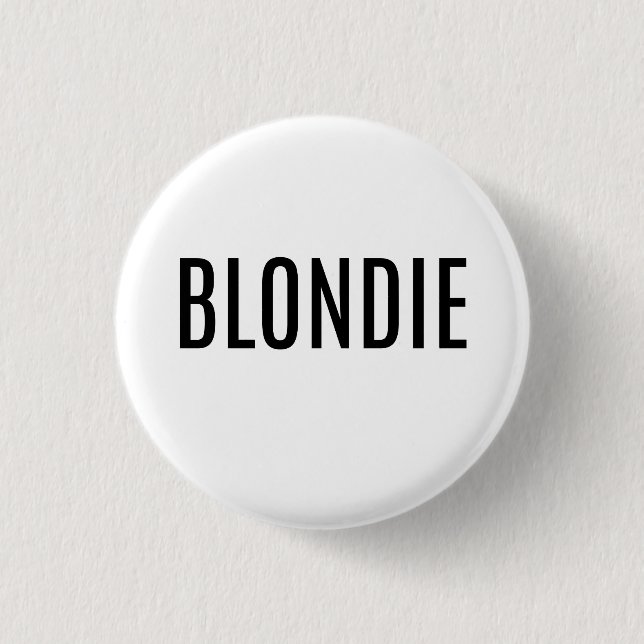 Blonder Knopf Button (Vorderseite)