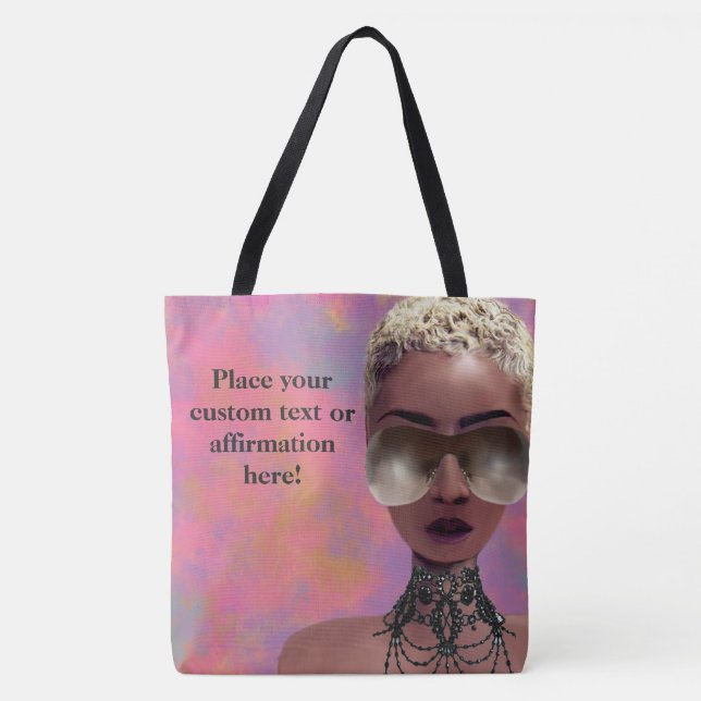 Blonder Melanin-Beeren-Schönheits-Kunst-Regenbogen Tasche (Vorderseite)