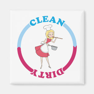 Blonder sauberer schmutziger Magnet für