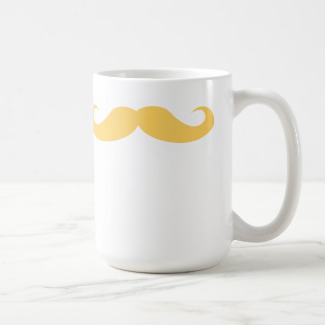 Blonder Schnurrbart Kaffeetasse (Rechts)