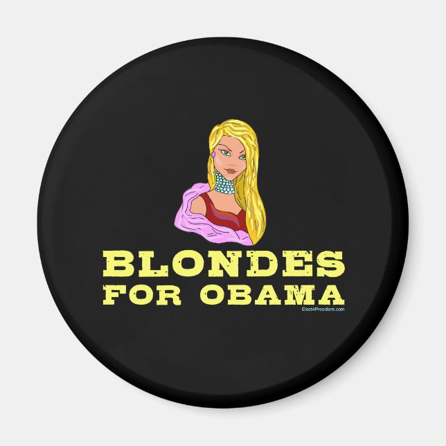 Blondes für Obama Magnet (Vorne)