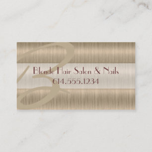 Blondes Haar-Salon-Stylist-einzigartige Visitenkarte