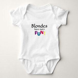 Blondes haben mehr Spaß in der Musik Baby Strampler
