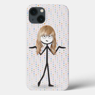 Blondes Mädchen auf Punkten Case-Mate iPhone Hülle