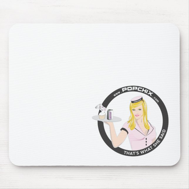 Blondes PopChiX Mädchen Mousepad (Vorne)