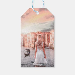 Blondie im romantischen Venedig Geschenkanhänger