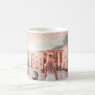 Blondie im romantischen Venedig Kaffeetasse