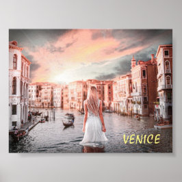 Blondie im romantischen Venedig Poster