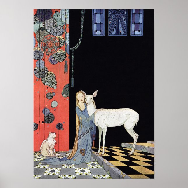 Blondine von Virginia Frances Sterrett Poster (Vorne)