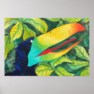 "Bloo Bird" Kunst von Mike Quinn Poster