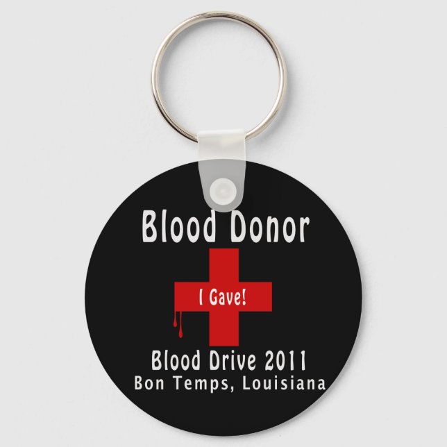 blood donor 2011 W-drops Schlüsselanhänger (Vorderseite)