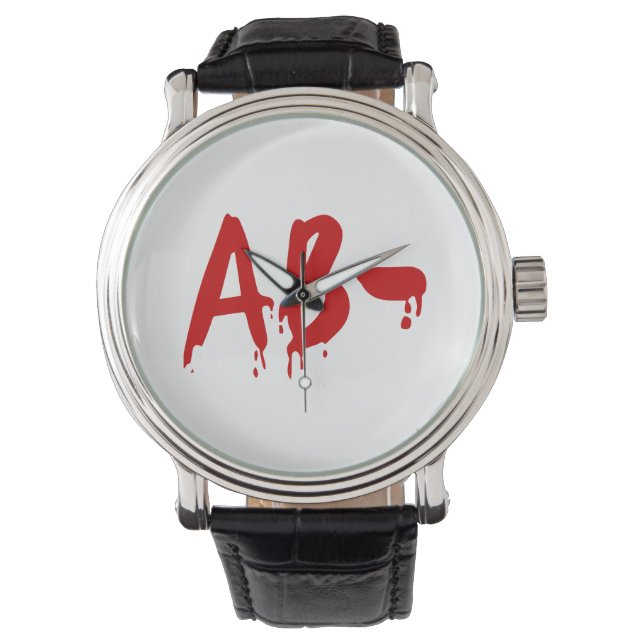 Blood Group AB - Negative #Horror Hospital Armbanduhr (Vorderseite)