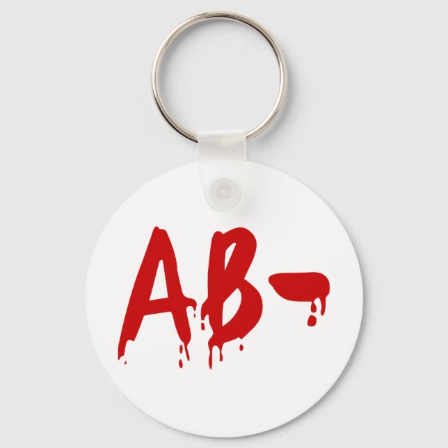 Blood Group AB - Negative #Horror Hospital Schlüsselanhänger (Vorderseite)