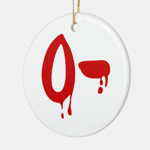 Blood Group O- Negative #Horror Hospital Keramikornament