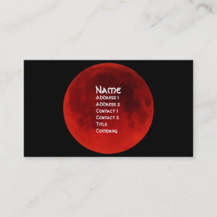 Blood Moon Gothic-Visitenkarte Visitenkarte