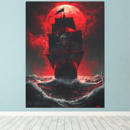 Blood Moon Pirates: Verfluchter Galleon des Crimso Leinwanddruck