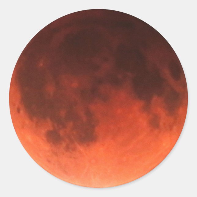 Blood Moon Tetrad Runder Aufkleber (Vorderseite)