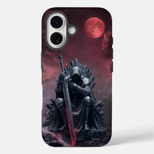 Blood Moon Throne - Dark King iPhone 16 Hülle (Rückseite)