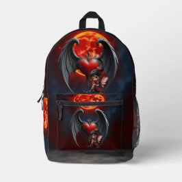 Blood Moon Valentine Fairy Bedruckter Rucksack