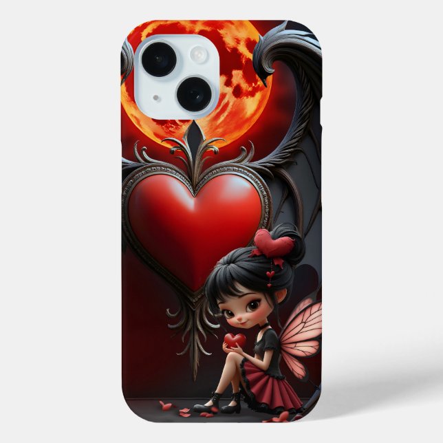 Blood Moon Valentine Fairy Case-Mate iPhone Hülle (Rückseite)