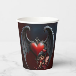 Blood Moon Valentine Fairy Pappbecher