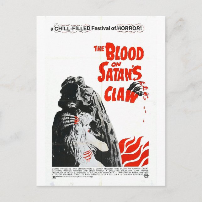 BLOOD ON SATAN'S CLAW POSTCARD POSTKARTE (Vorderseite)