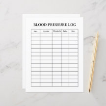 BLOOD PRESSURE LOG 