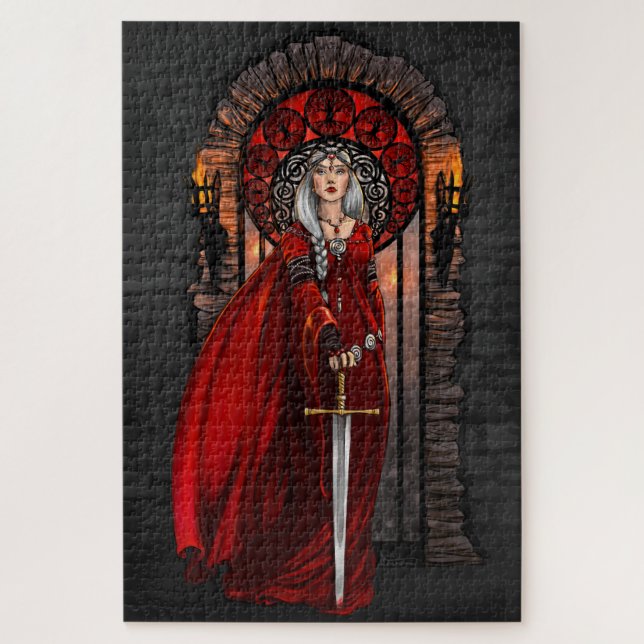 Blood Queen - verzaubertes Fantasiepuzzle (Vertikal)