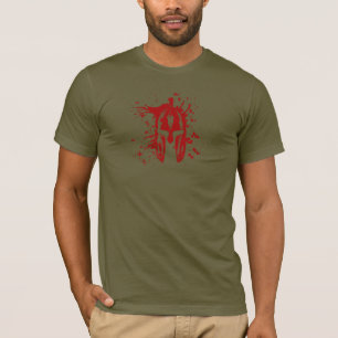 Blood Spartan Helmet American Spartan Molon Labe T-Shirt
