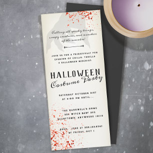 Blood Splatt Adulte Halloween Party Invitation