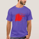Blood Splatter Lazy Halloween Costume Scary Spooky T-Shirt<br><div class="desc">Blood Splatter Lazy Halloween Costume Scary Spooky Splat  .</div>