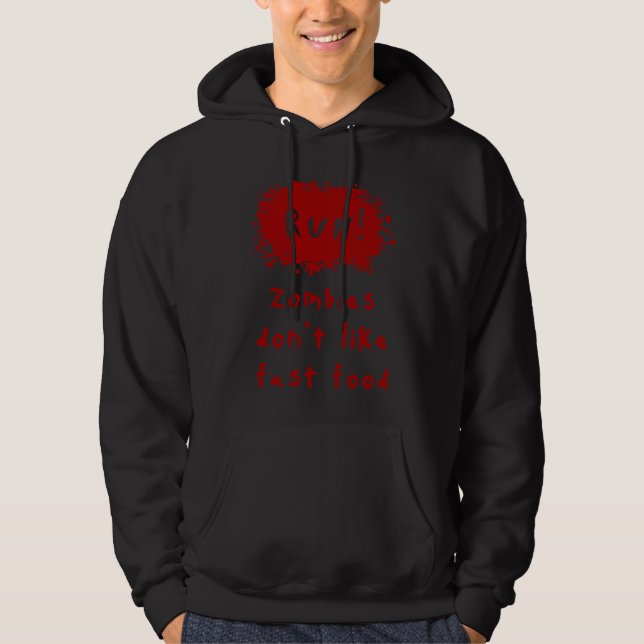Blood Splatter  Zombie Halloween Hoodie (Vorderseite)