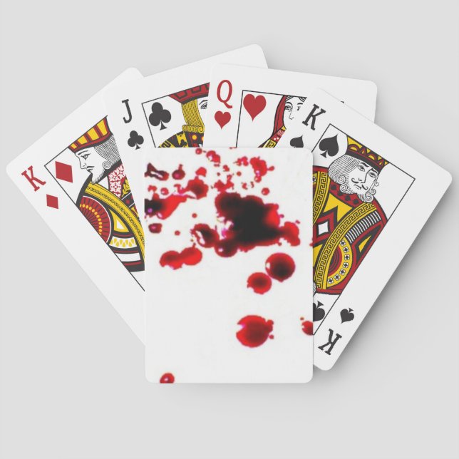 Blood Spritzer 2 gruselige Halloween-Spielkarten Spielkarten (Rückseite)