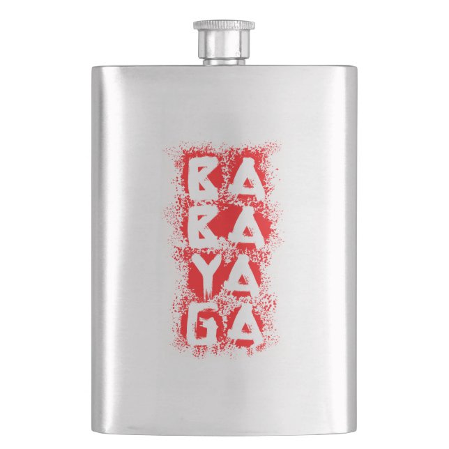 Blood Spritzer Baba Yaga Flachmann (Vorderseite)