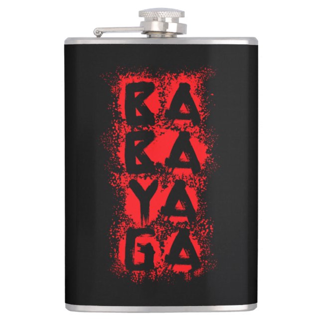 Blood Spritzer Baba Yaga Flachmann (Vorderseite)