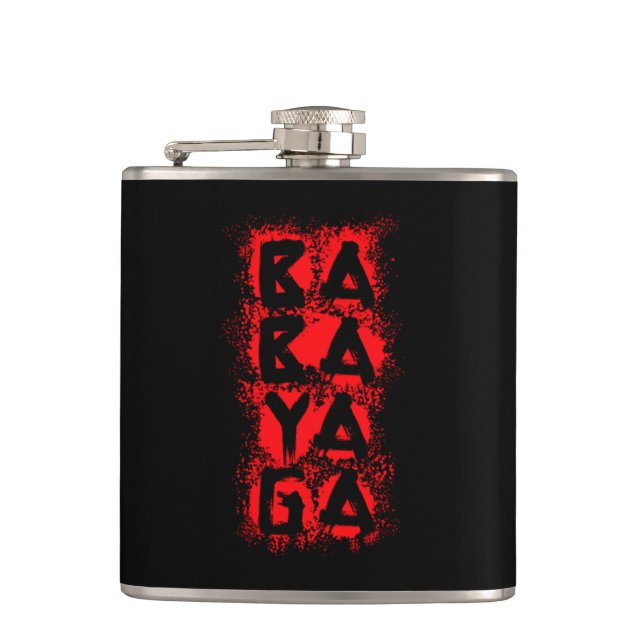 Blood Spritzer Baba Yaga Flachmann (Vorderseite)