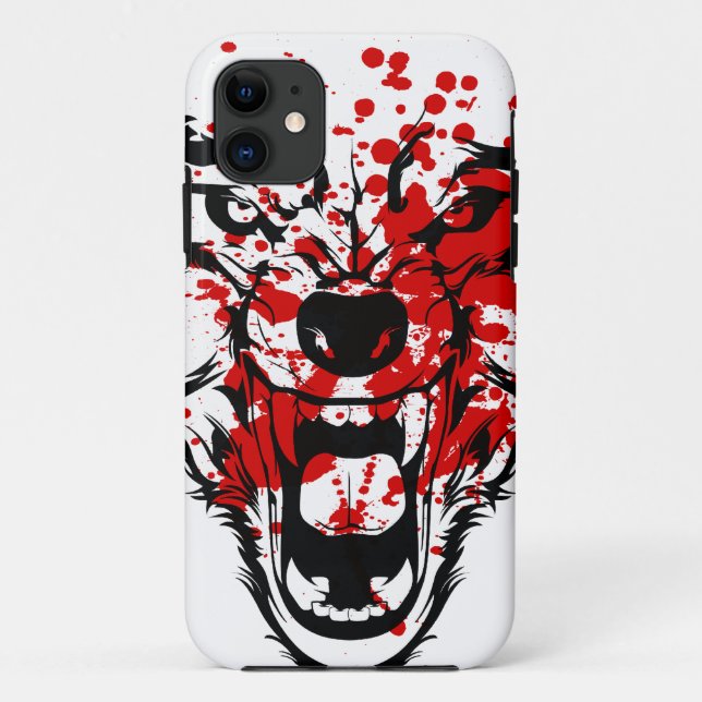 Blood Wolf Case-Mate iPhone Hülle (Rückseite)