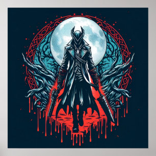 Bloodborne Video Game Hunterers Poster
